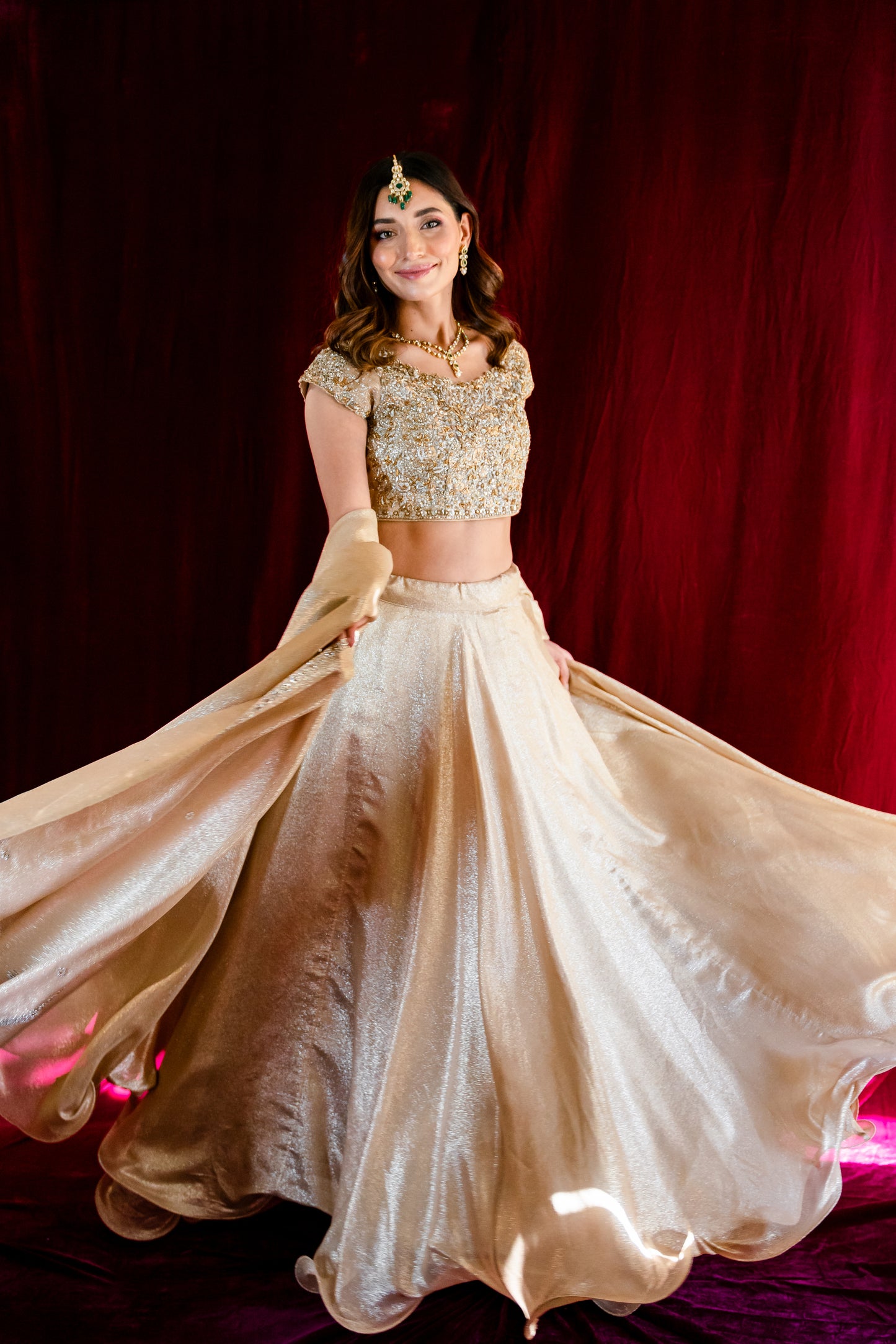 GOLD GALORE LEHENGA CHOLI