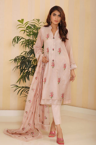 Absolute Rose+ Dupatta - Stitched