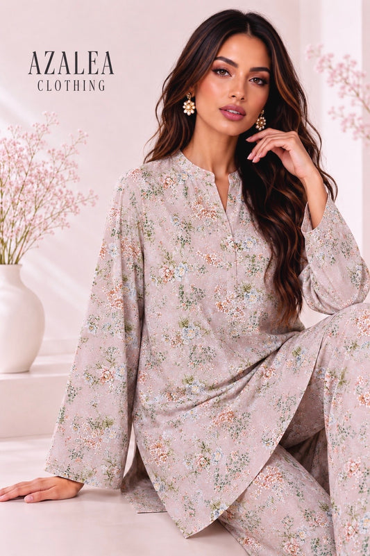 FLORAWN - PORCELAIN BLOOM - Co-ord Set (2 pcs)