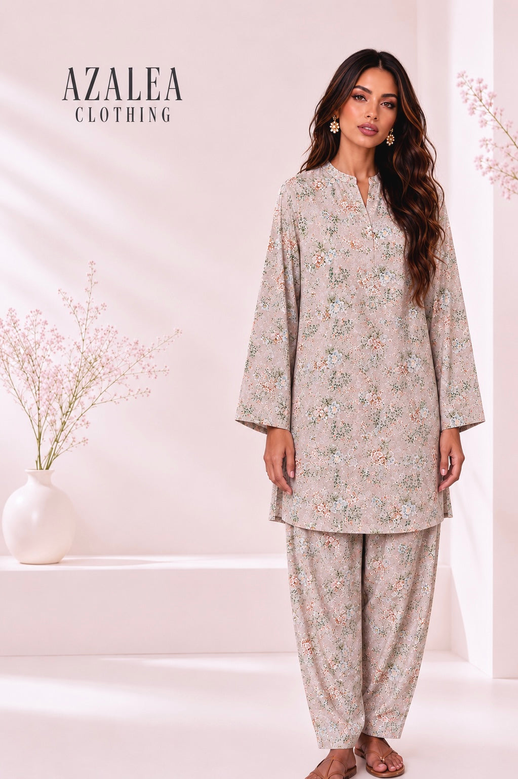 FLORAWN - PORCELAIN BLOOM - Co-ord Set (2 pcs)