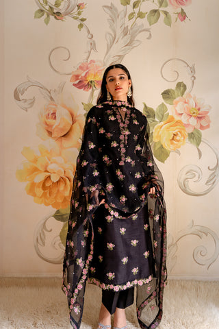 Miniflora Dupatta - Stitched