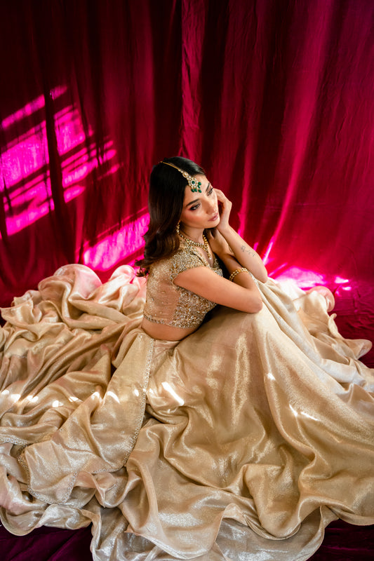 GOLD GALORE LEHENGA CHOLI
