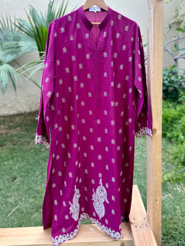 Alf Zahra Lite Kurti - Stitched