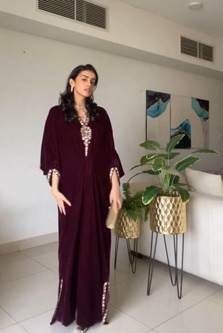 Regina Kaftan Velvet - Stitched